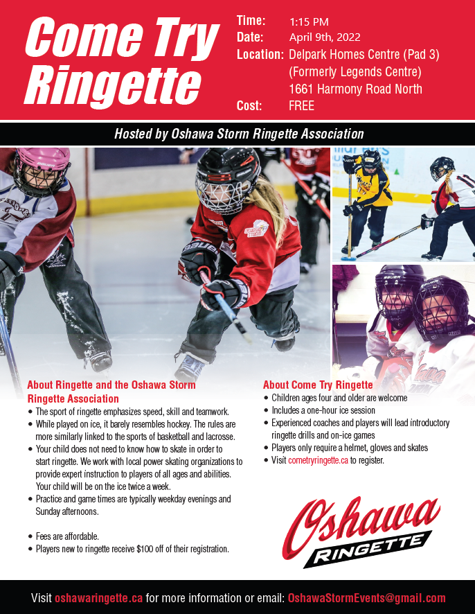 Oshawa Storm Ringette Website by RAMP InterActive